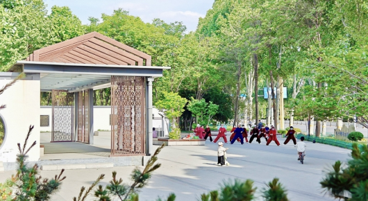 “口袋公园”里乐享休闲时光